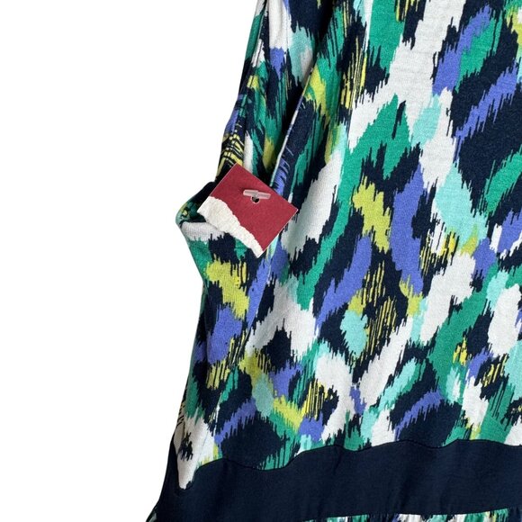 Merona Womens Plus Size 2 VNeck Maxi Dress Abstract Pattern Stretchy Lightweight - Picture 5 of 8